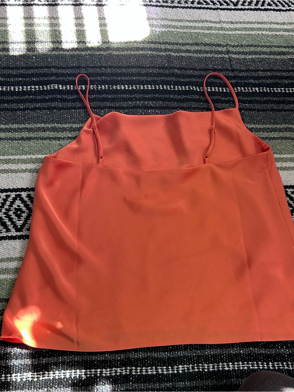 Aritizia babaton peach/salmon satin tank top - Picture 9 of 9